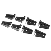 DURAFORCE Door Hinge Replacement Set Black Powder Coat for Jeep Wrangler JK 07-2018 16PCS