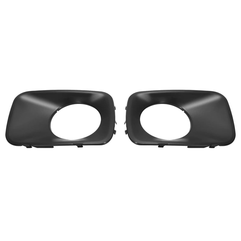 DURAFORCE Fog Light Trim Cover for Honda Pilot 2009 2010 2011 Black Driver & Passenger