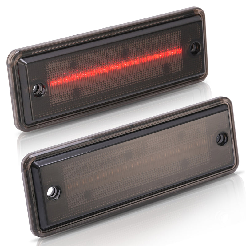 Smoke LED Rear Side Marker Lights Lamps for El Camino Caballero 1978-1987 2X