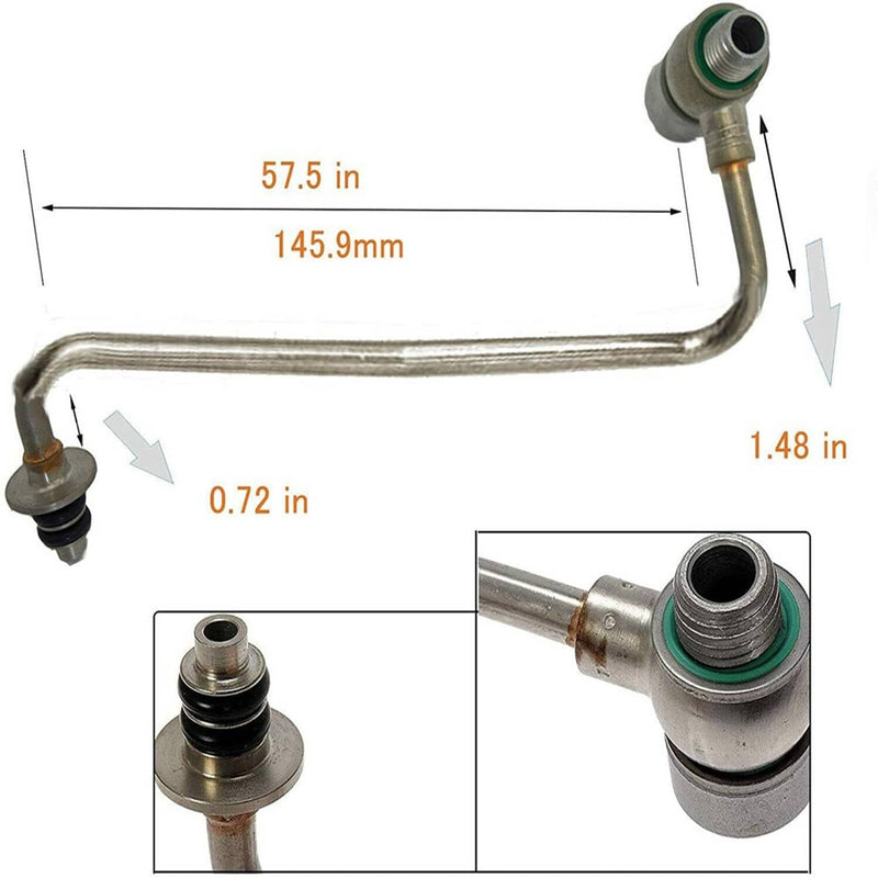 625829 Turbo Oil Feed Pipe Tube for 2011-2018 Chevy Cruze 1.4 55592600