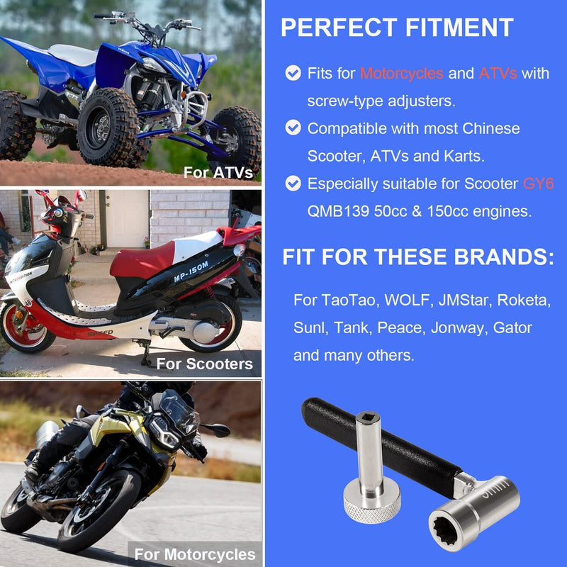 Valve Tappet Engine Adjustment Tool for Motorcycles ATVs Scooter GY6