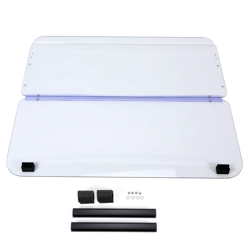 Clear Folding Windshield Windscreen for Yamaha G2 G9 1985-1995 Cart