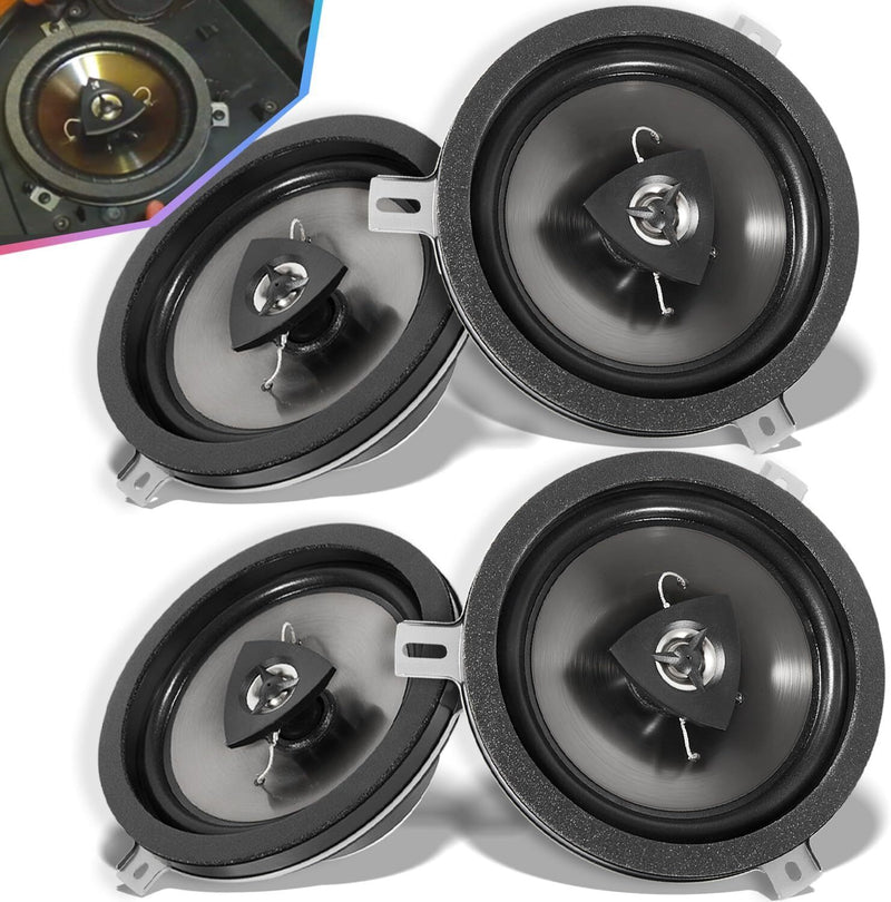 77KICK10 6.5in Speaker for Kicker 2007-2018 Jeep Wrangler JK JKU 4 Pack
