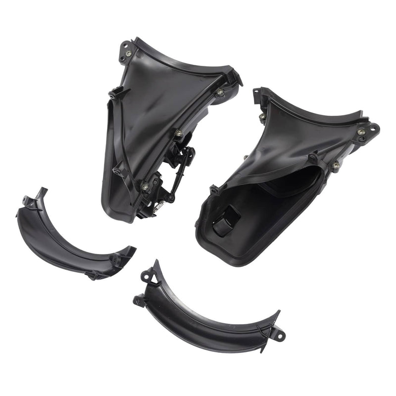 Black Front Fairing Air Duct for Harley Touring Road Glide 2015-23 ABS Plastic