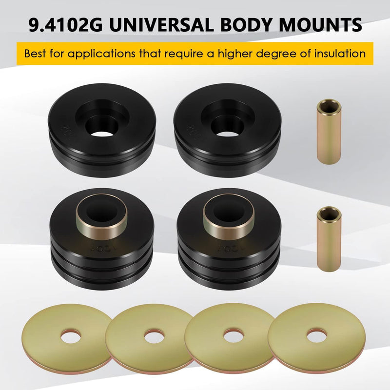 9.4102G Body Mounting Bushing Kit Universal Mount With Washers