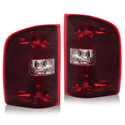 DURAFORCE Smoke Red Tail Lights LH RH for Chevy Silverado 1500 2500 3500HD 2007-2013