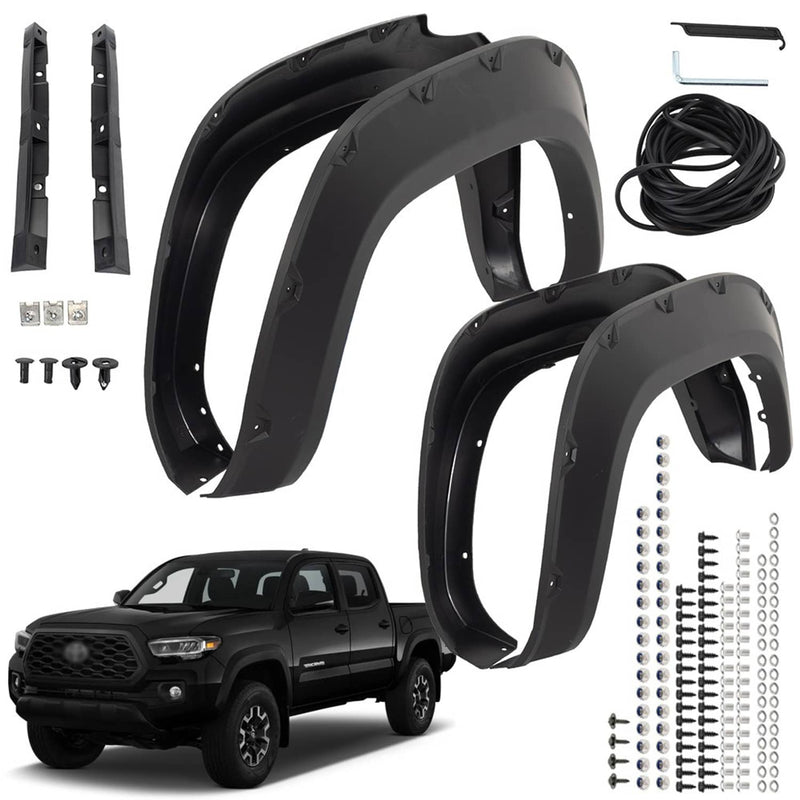 Wheel Fender Flares for Toyota Tacoma 2016 2017 2018 2019 2020-2023 4Pcs Set