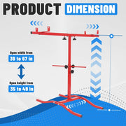 DURAFORCE Adjustable T-Bar Spray Painting Stand for Bumpers Fenders Auto Body Repair Tool