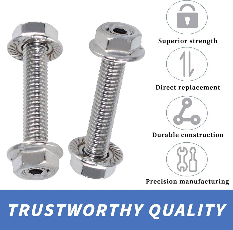16pcs Stainless Steel Exhaust Manifold Stud Nuts Set for Ford 4.6L 5.4L V8
