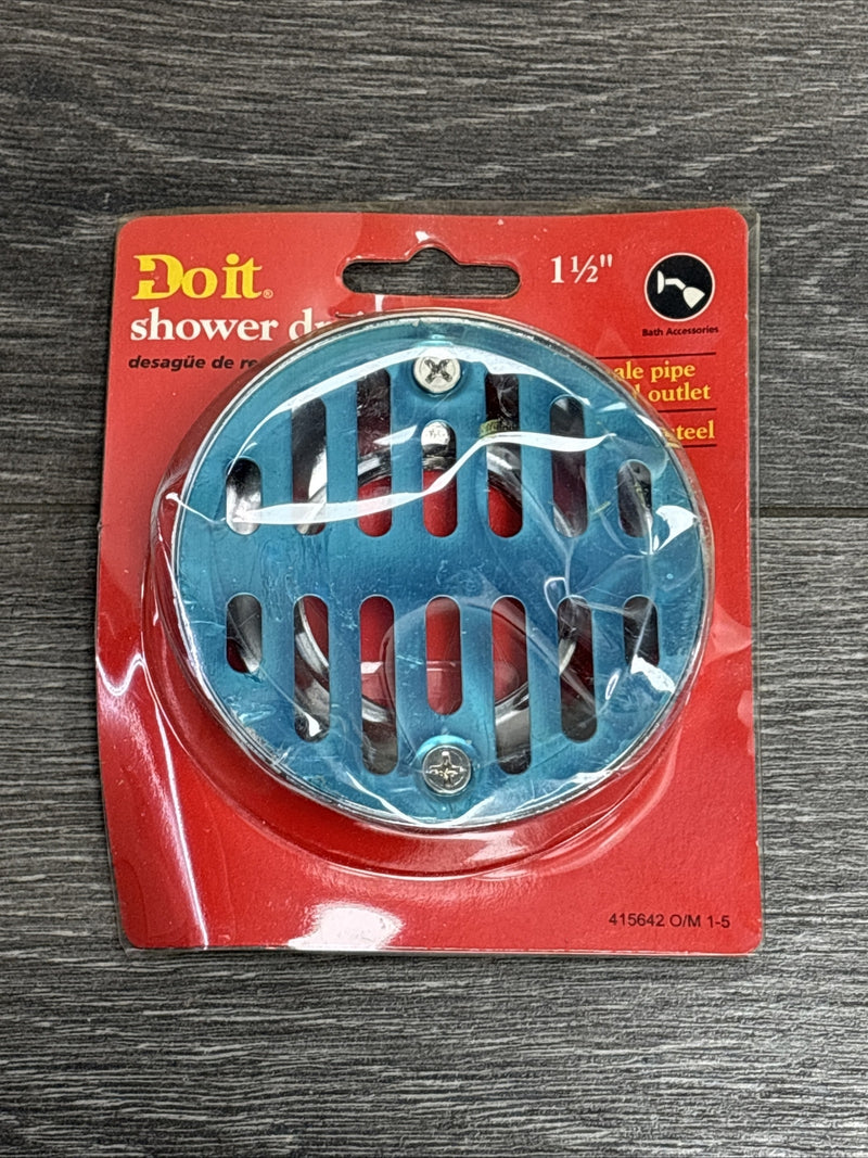 DURAFORCE 1-1/2 In Shower Drain for Do It Best with 3-1/2 In Stainless Steel Strainer