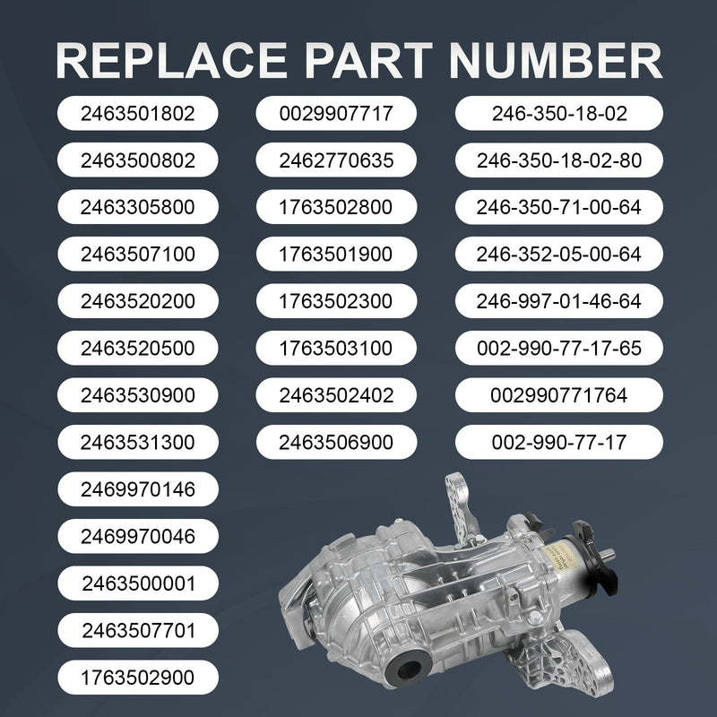 Rear Axle Differential Assembly for Mercedes Benz CLA45 A45 AMG A250 B250 4Matic