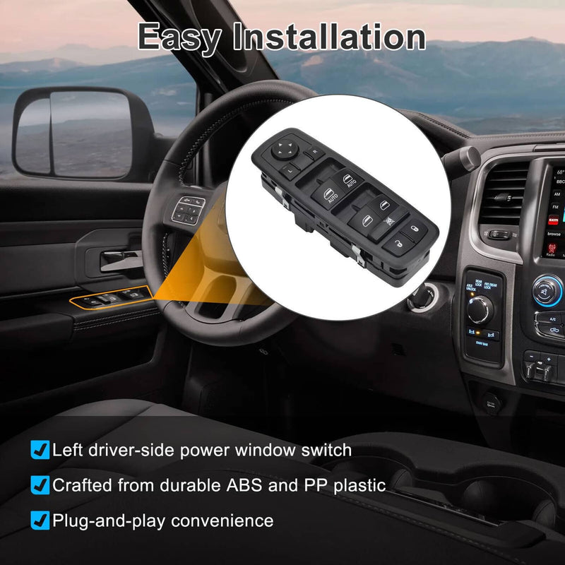 Master Power Window Switch Driver Side LH for Dodge Ram 1500 2500 3500 09-12