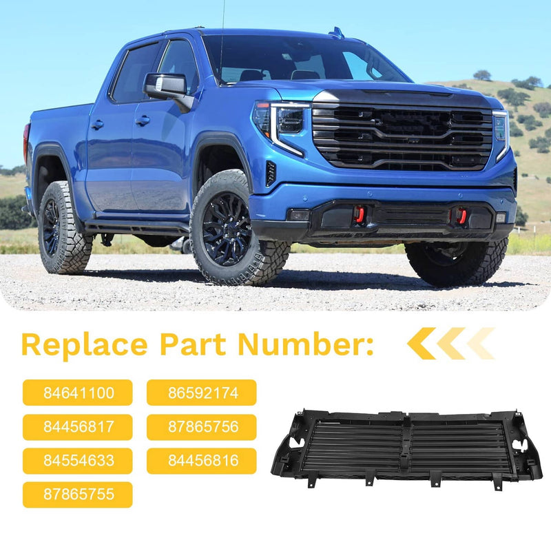 84641100 Front Active Air Grille Shutter with Motor for GMC Sierra 1500 2019-202