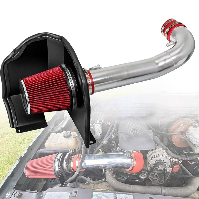 Cold Air Intake System w/ Filter Shield for Chevy GMC 1500 5.3L 6.2L 14-18