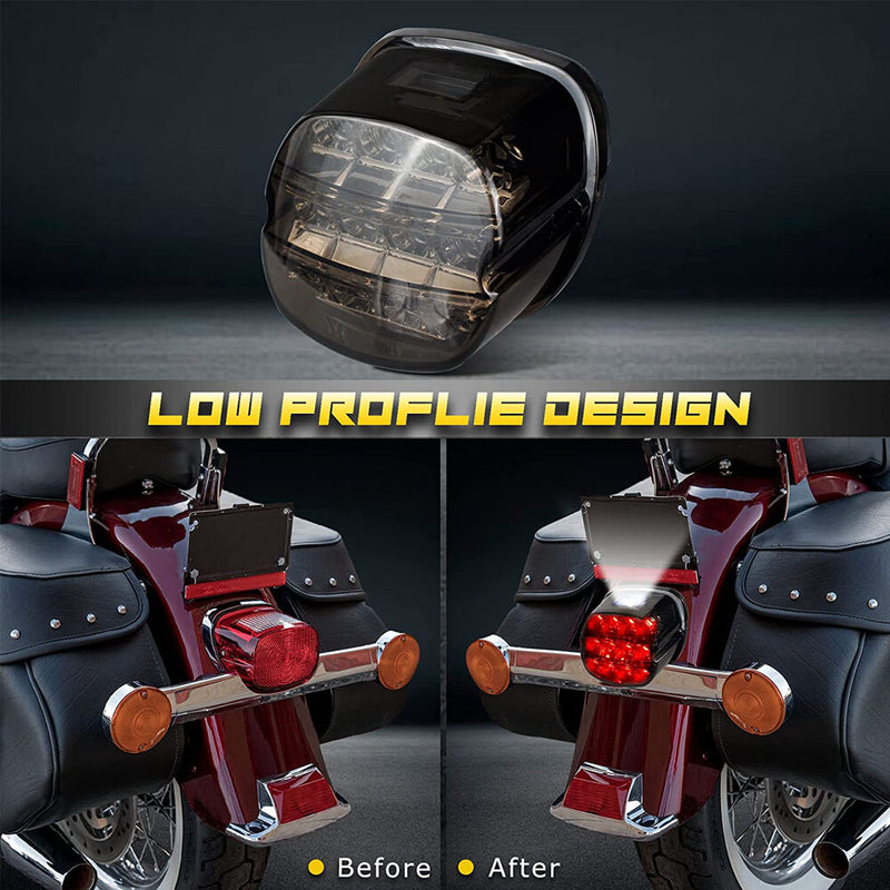 LED Rear Tail Light Brake Smoke for Harley Touring Glide Dyna Softail Sportster