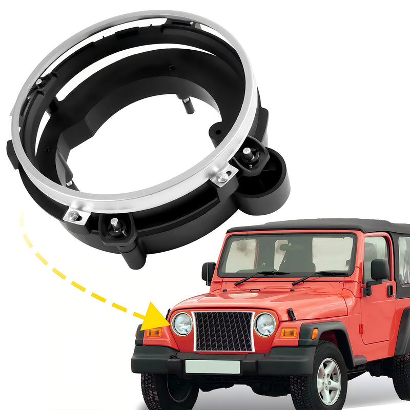 Headlight Headlamp Bulb Mount Bracket Bucket Front Right for Jeep 97-06 Wrangler