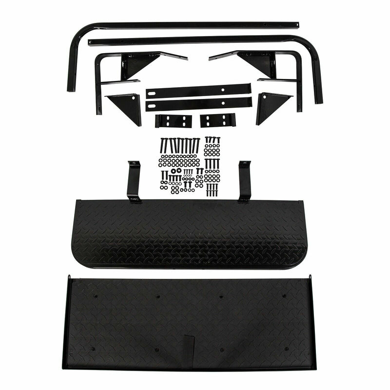 Flip Folding Rear Seat Cushions Pad w/Roof Support for EZGO TXT 1995+ Golf Cart