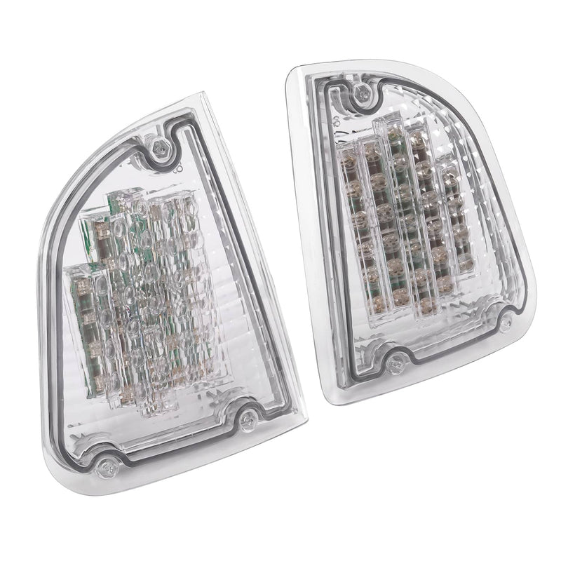 DURAFORCE Clear LED Turn Signal Lights for Kenworth KW K300 T300 T330 T600 86-08 Pair