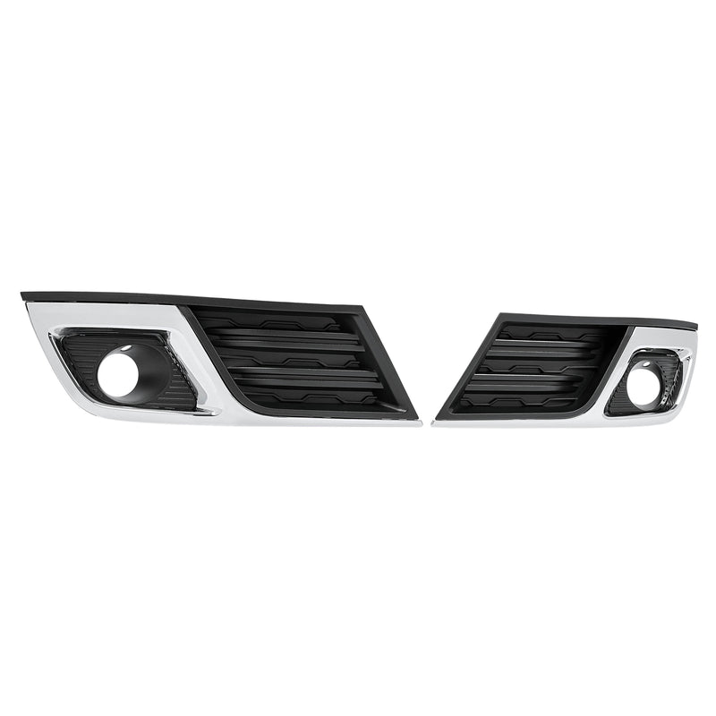 Fog Light Cover Bezel Trim for Chevy Traverse 2013-2017 Left Right Black Chrome