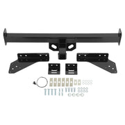 DURAFORCE Trailer Hitch Rear Bumper 2" Class 3 for Nissan D21 Pickup Frontier 1988-2004
