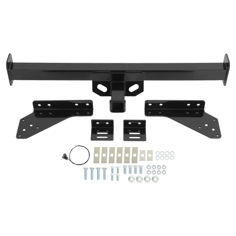 DURAFORCE Trailer Hitch Rear Bumper 2" Class 3 for Nissan D21 Pickup Frontier 1988-2004