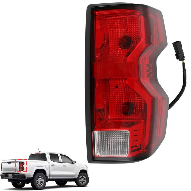 Halogen Tail Lights Driver Passenger with Bulb for Chevy Colorado 2023 2024
