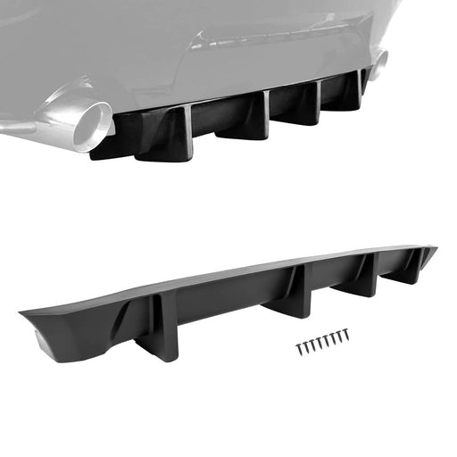 DURAFORCE Rear Bumper Lower Diffuser Lip Valance for Ford Mustang 1999-04 4-Fin MDA Style