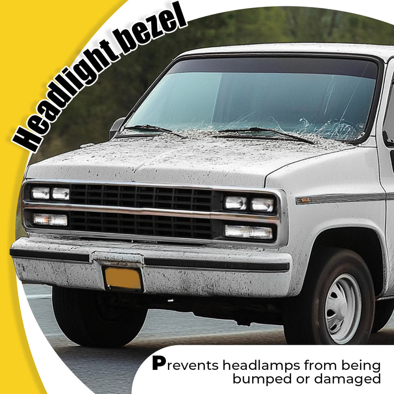 Headlight Bezel Door Set for Chevrolet G10 G20 G30 1992-95 Driver Passenger Pair