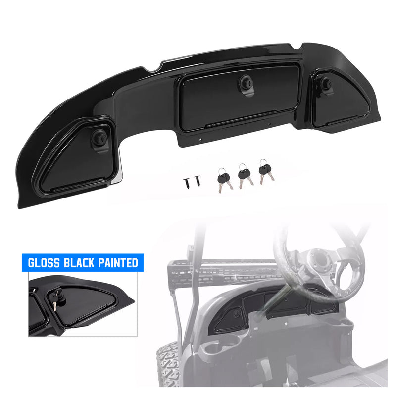 for Club Car Precedent 2004-08.5 Golf Cart Dash Kit Dashboard with Lock Gloss Bl
