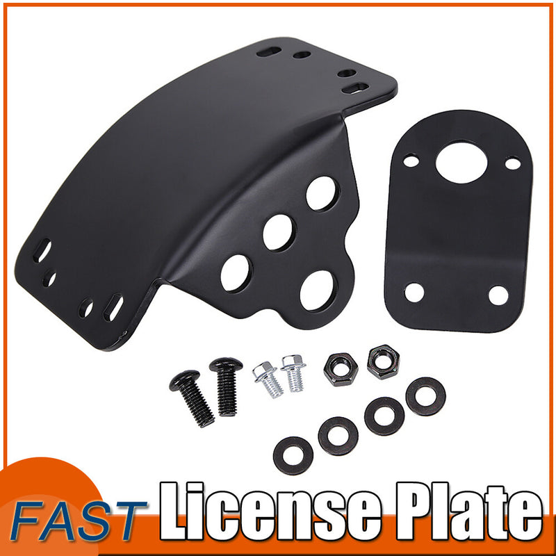License Plate Holder Side Mount Bracket for Harley Honda Motorcycle Universal