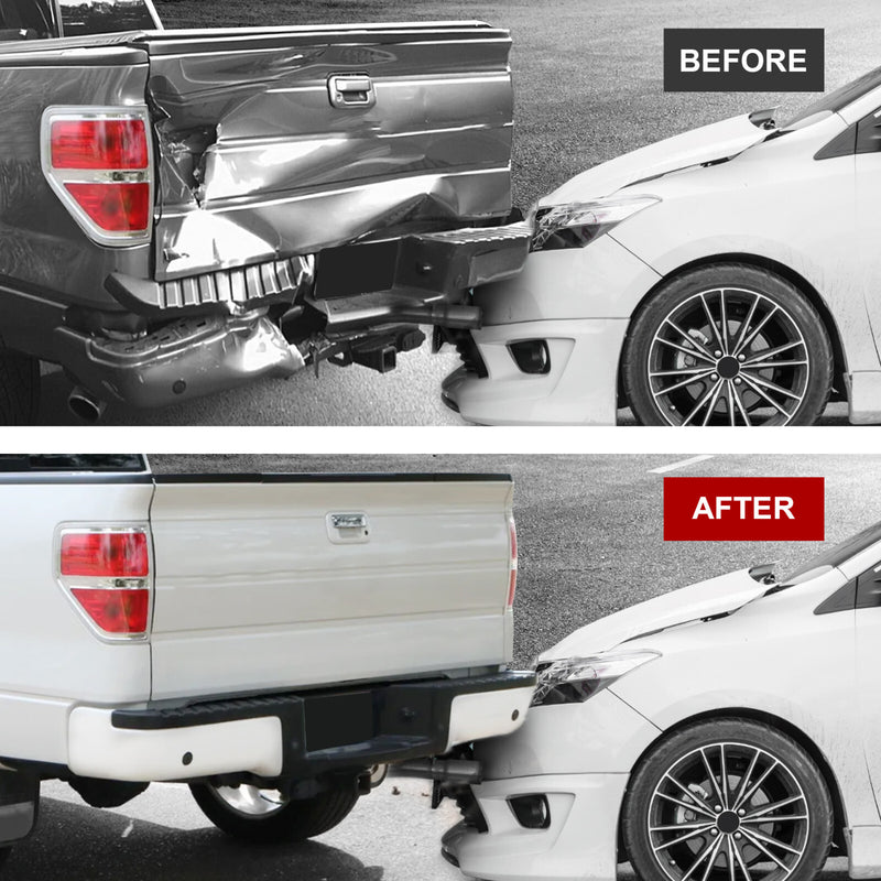 Chrome Rear Step Bumper Assembly with Sensor Holes for Ford F-150 F150 2009-2014