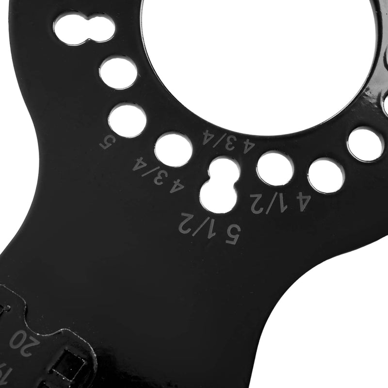 DURAFORCE 5-Lug Pattern Wheel Fitment Simulator for 14-22 Inch Tire Size Mockup