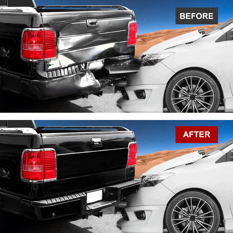 Rear Bumper Assembly Black Step Bumper with Hole for Ford F150 2006 2007 2008