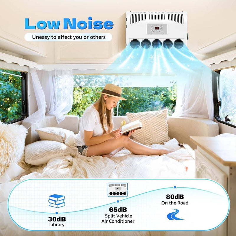 11000 BTU 12V Truck Air Conditioner Split AC for Semi Bus RV Caravan