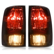 DURAFORCE Left Right Smoke Tail Lights Brake Lamps for Dodge Ram 1500 2500 3500 2009-2018