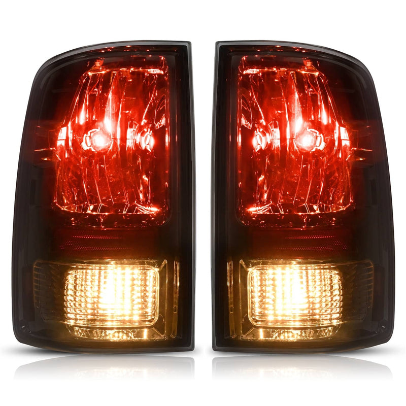 DURAFORCE Left Right Smoke Tail Lights Brake Lamps for Dodge Ram 1500 2500 3500 2009-2018