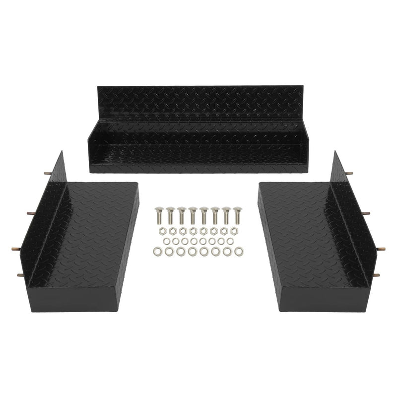 DURAFORCE Rear Step Bumper 83" Black Universal Screw-On for Enclosed Utility Body