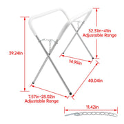 DURAFORCE Heavy Duty Auto Body Painting Adjustable Work Stand For Bumpers 500 LBS Silvery