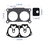 DURAFORCE Carburetor Rebuild Kit for Yamaha Outboard V-6 150 175 200 225 HP 86-95 3-Pack