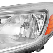 DURAFORCE Clear Lens Halogen Left Driver Side Headlight for Ford Focus 2012-2014 W/Bulb