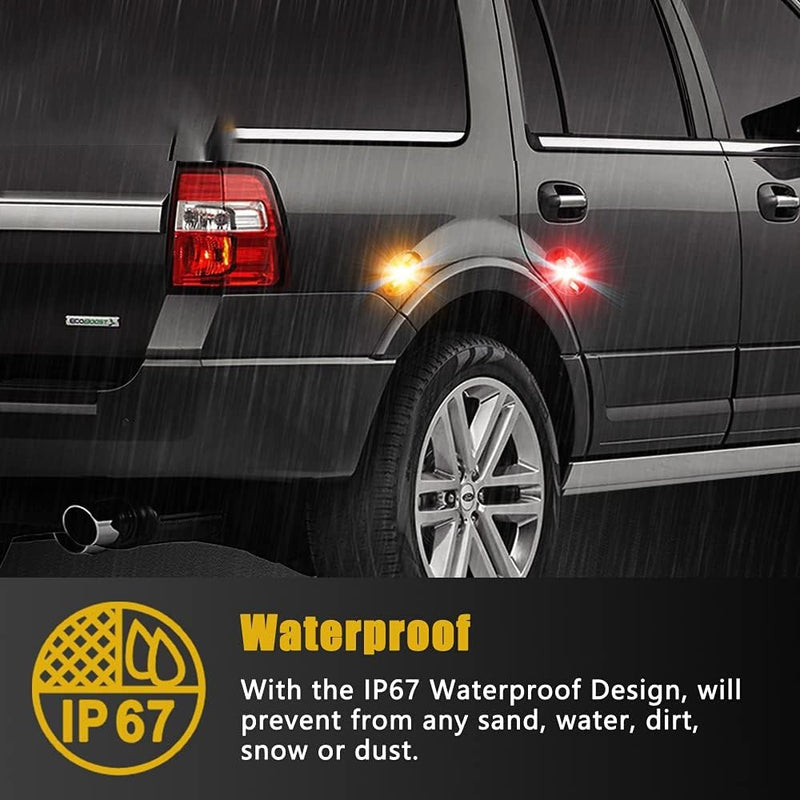 Amber Red Side Fender Marker Dually Bed LED Light for Ford F350 F450 1999-2010