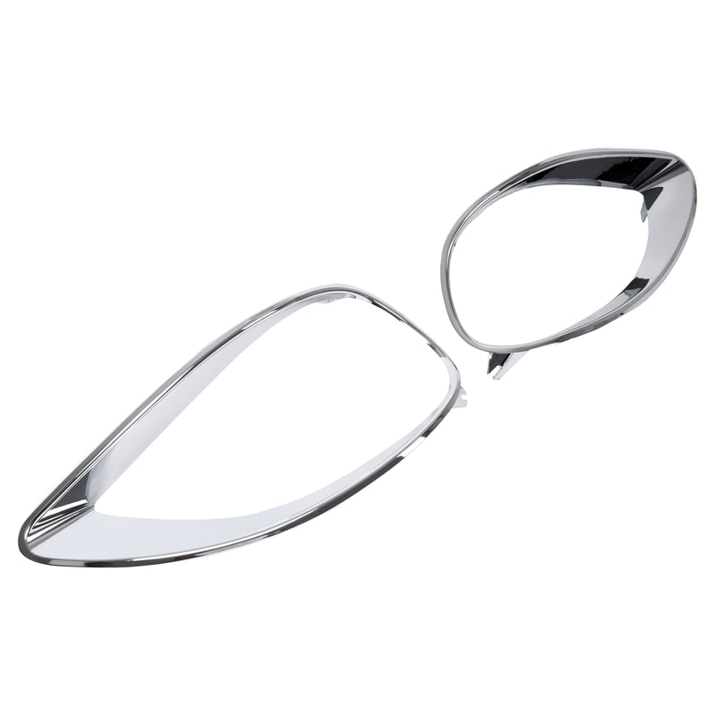 Chrome Headlight Bezel Trim Left & Right for Freightliner Columbia 2001-2017