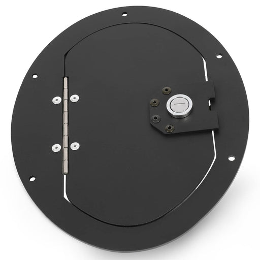 DURAFORCE Black Powder Coated Locking Fuel Door for Hummer H3 H3T M1025 M1025A1