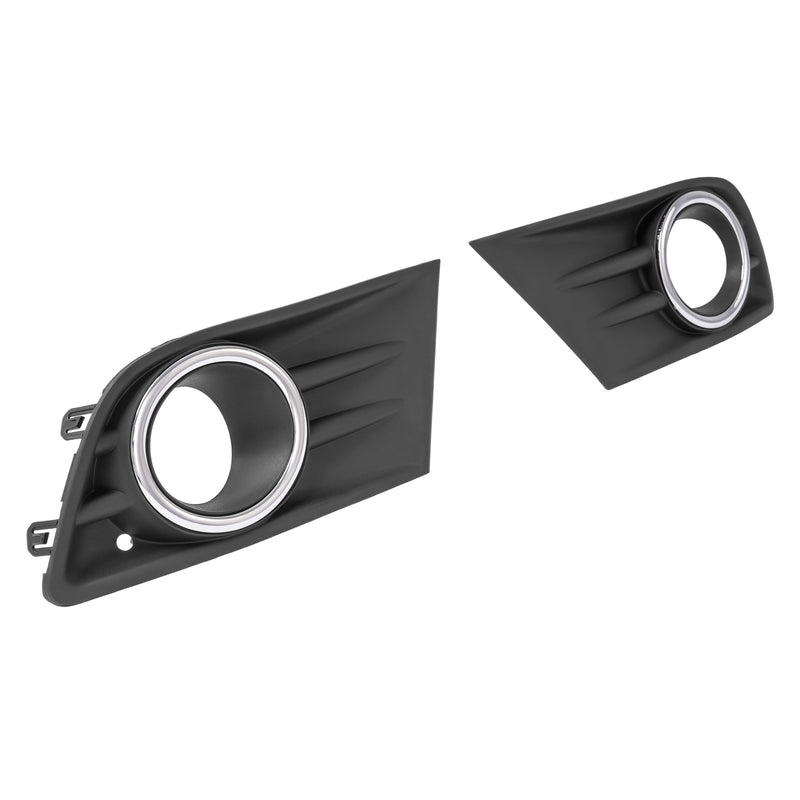 Left Right Fog Light Cover Bezel With Chrome Ring Trim for Honda Pilot 2012-2015