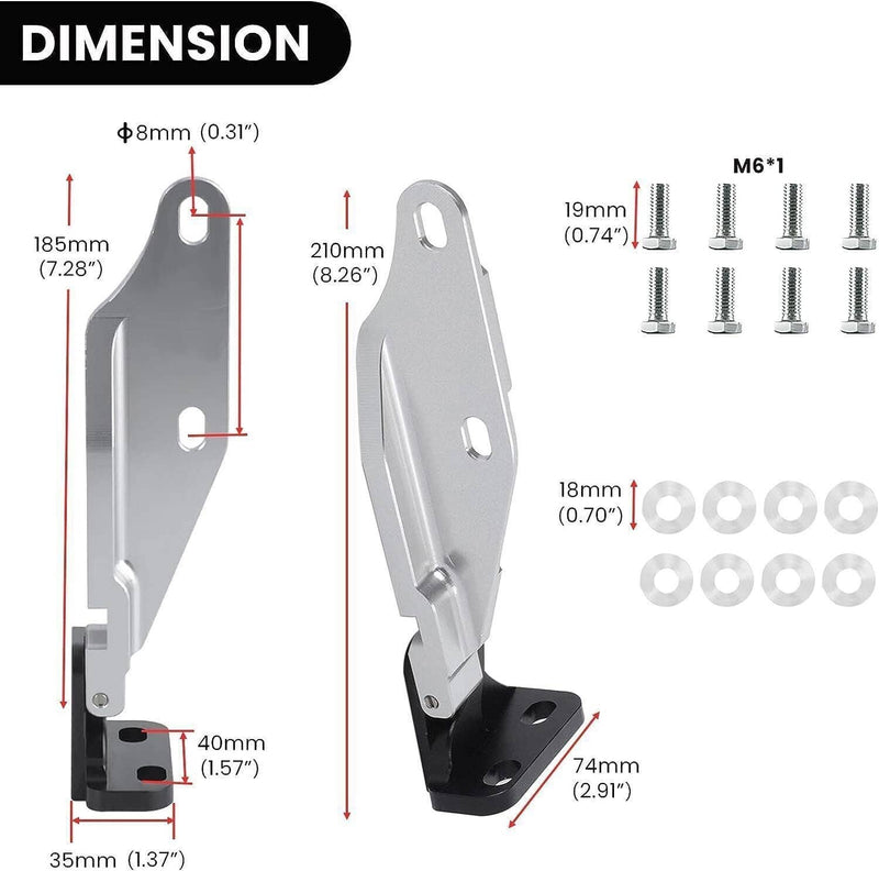 Hood Hinge Latch Quick Release Billet Aluminum for Honda Civic EK 96-00