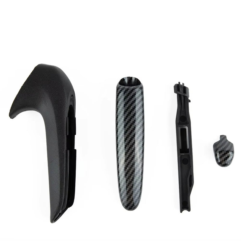 Parking Brake Grip Knob Lever Cover Handle Set for Honda Civic 2006-2011 Black