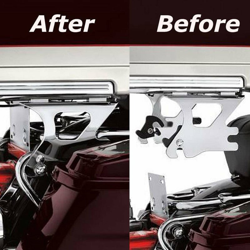 Chrome Luggage Rack Docking Hardware Kit for Harley Touring FLTR FLHR 1997-2008