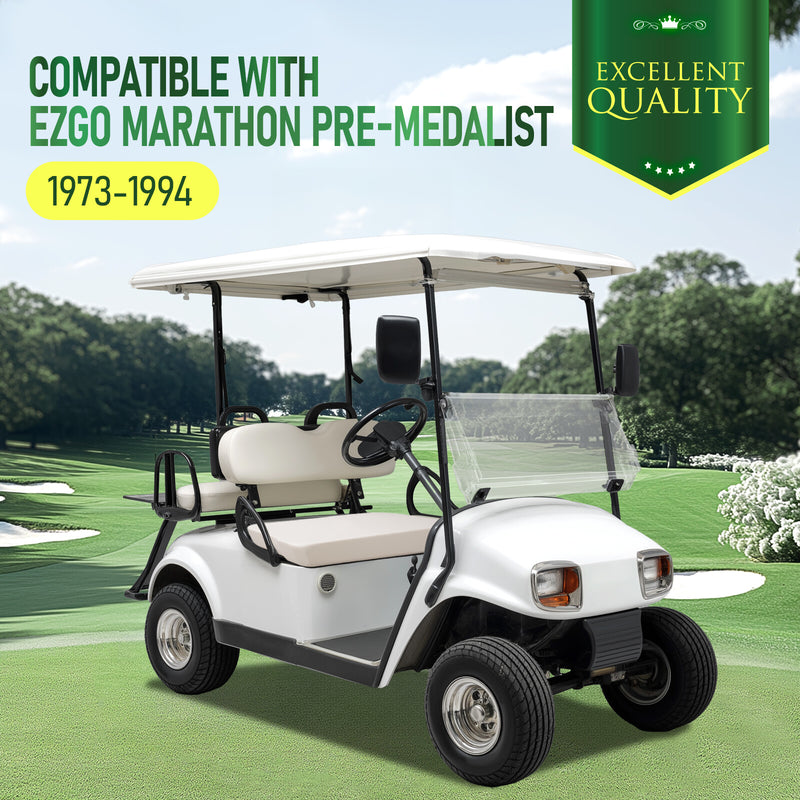 Golf Cart White Seat Bottom Assembly for EZGO Marathon Pre-Medalist 73-94