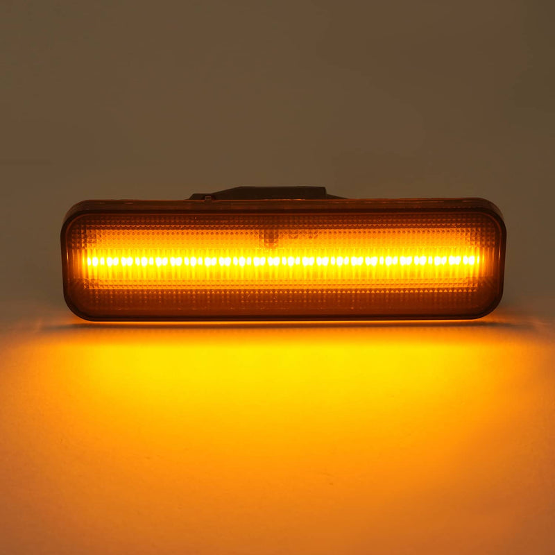 DURAFORCE Smoke LED Front & Rear Side Marker Lights for El Camino & Caballero 1978-1987 4x