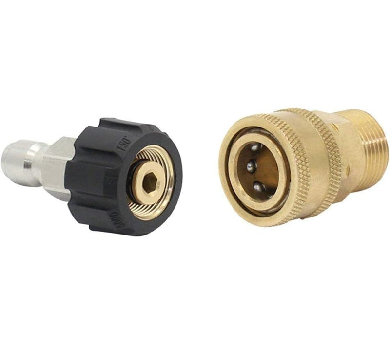 Pressure Washer Adapter Set 9pcs M22 3/8 inch Quick Connect for Power Washer Hos